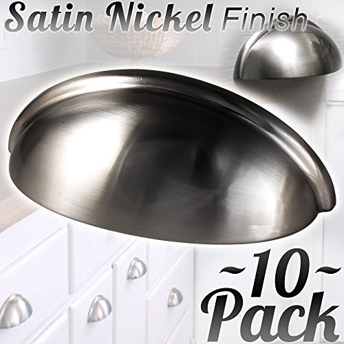 Hardware Bin Cup Drawer Handle Pull 3" Inch (76mm) Hole