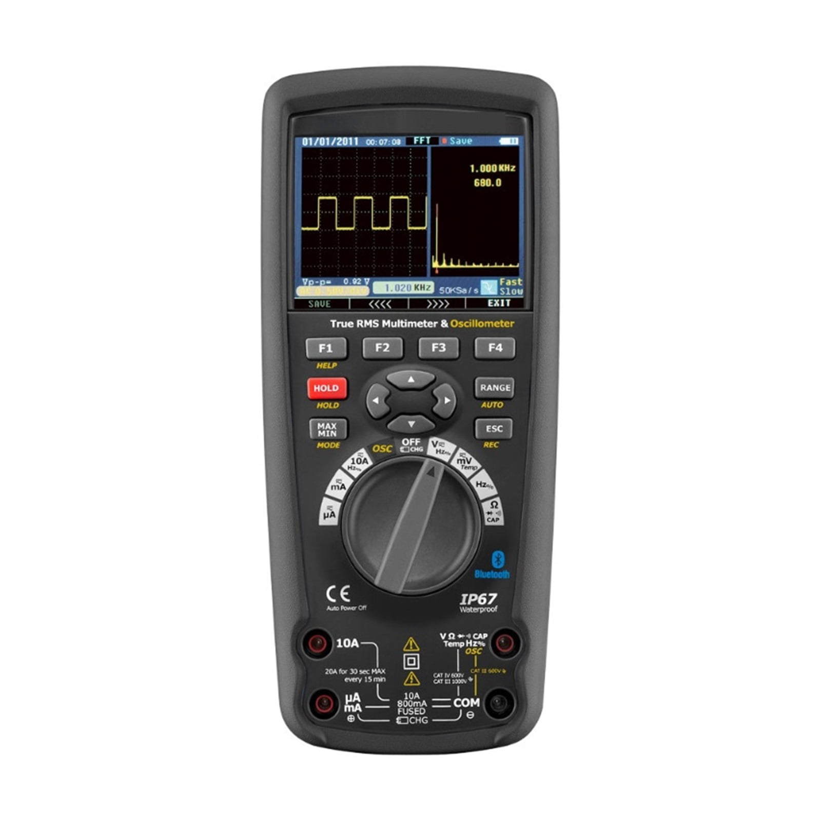 Accuracy Real-time Sample Rate Fully PC Calibration Handheld Oscilloscope Digital Multimeter ,Professional Designed