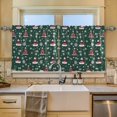 thumbnail image 2 of Yayeee Kitchen Curtains Set of 2 Light Filtering 57"x24" Over Sink Window Panels, Red Christmas Trees, 2 of 7