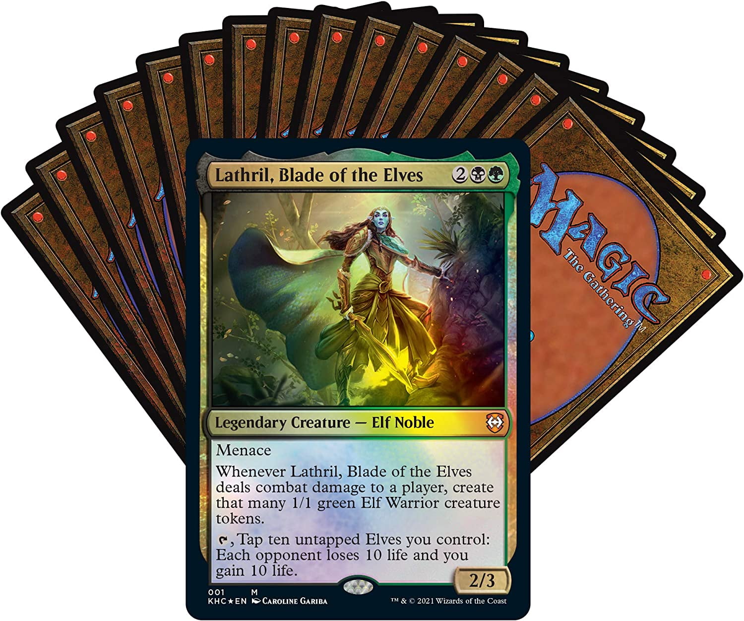 Magic: The Gathering Kaldheim Commander Deck – Elven Empire | 100 Card Ready-to-Play Deck | Green-Black