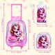 thumbnail image 4 of Mochila con ruedas AGSDON Princesa para niñas con lonchera 3 piezas, 4 of 8