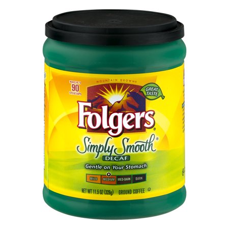 Folgers Simply Smooth Decaf Coffee, 11.5 oz