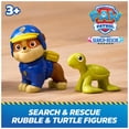 thumbnail image 3 of Vehículo de juguete Paw Patrol Rubble Bulldozer de rescate con 2 figuras, 3 of 9