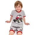 thumbnail image 2 of FEDPOP Boy Pajama 2 Pieces Sets 100% Cotton Summer Sleepwear Pjs 6T, 2 of 7