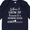 thumbnail image 4 of Inktastic Future Trombone Player Music Boys or Girls Long Sleeve Baby Bodysuit, 4 of 5