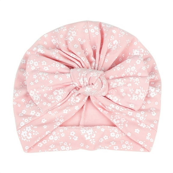 Caoirhny Cute Turban Hat Cap Beanie Bonnet with Big Bowknot Hospital Baby Hats Knot Headwraps Turbans for Newborn Baby Toddlers Infants