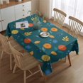 thumbnail image 2 of Pioneer Flower Floral Print Pattern Rectangle Tablecloth 60"x84", Waterproof Polyester Table Cloth, Wipeable Spillproof for Dining Camping Indoor Outdoor, 2 of 5