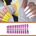 thumbnail image 4 of Uñas postizas largas cortas multicolor Minnieouse manicura de uñas accesorios de belleza DIY cubierta completa puntas de arte Púrpura claro, 4 of 5