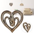 thumbnail image 1 of Corazón Mano A Mano Decoración De Pared Resina Artesanía Adornos Tomados De La Mano Percha En Forma De Corazón Para Comedor Y Dormitorio Serendint HA038340-00, 1 of 6