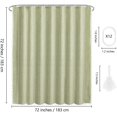 thumbnail image 6 of HBlife Boho Farmhouse Shower Curtain, Linen Rustic Shower Curtain with Tassel, Water Repellent Modern Bohemian Bathroom Shower Curtains Set with 12 Hooks, Green, 72 x 72, 6 of 9