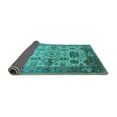 thumbnail image 2 of Ahgly Company Indoor Rectangle Oriental Turquoise Blue Traditional Area Rugs, 8' x 12', 2 of 4