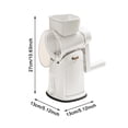 thumbnail image 2 of BotaniNest 5 In 1 Round Slicer & Cheese Grater Hand Crank Vegetable With Suction Base 5 For Cheese & Vegetables Easy Clean & Kitchen Slicer Cho, 2 of 5