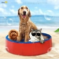 thumbnail image 4 of Retap Foldable Pet Swimming Pool Bath Wash Tub for Cats and Dogs, Red, 4 of 10