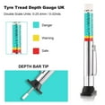 thumbnail image 3 of QualitChoice 5pack/lot Portable Compact Tyre Tread Depth Gauge For On Go Testing Tread Depth Gauge Tool 1Set, 3 of 5