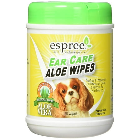 Ear Care Wipes, 60 Count, Quick and easy clean up for your dog's ears. By (Best Way To Clear Your Ears)