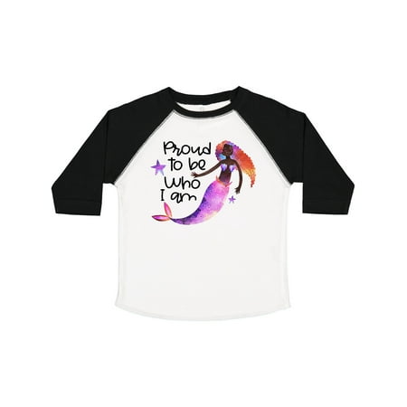 

Inktastic Black History Month Proud to Be Who I Am Mermaid Gift Toddler Boy or Toddler Girl T-Shirt
