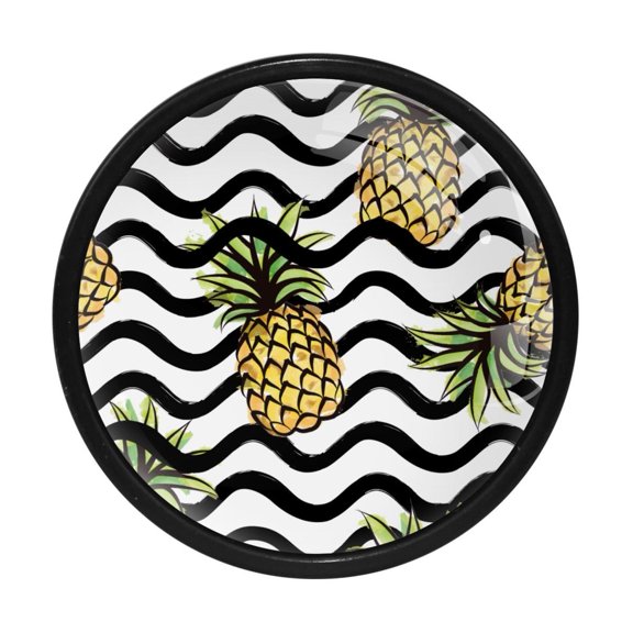4 Pcs Pineapple Knobs for Kitchen Cabinet Cupboard Dresser Bookcase Drawer Pulls Handles Round Home Decor