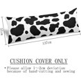 thumbnail image 3 of Cow Print Body Pillow Cover Black and White Cow Cowhide Pattern Long Pillow Case Protector with Zipper Decorative Farmhouse Animal Skin Large Pillowcases Cushion for Bedroom,Couch,Home Gift 20"x54", 3 of 5