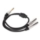 thumbnail image 5 of Cable divisor estéreo de 1/4 pulgadas, aleación de aluminio de doble canal, enchufe macho de 6,35mm a Cable de puerto hembra doble de 6,35mm, 19,7 pulgadas, 5 of 14