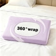 thumbnail image 6 of Disposable Pillow Case Covers(Pack of 2),Soft Non Woven Fabric Hygienic Breathable for Travel,Pillow Cases Disposable 19''Width x 33''Length (Purple), 6 of 7