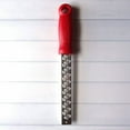 thumbnail image 5 of Microplane Classic Short Stainless Cheese & Vegetable Ribbon Grater - Red, 5 of 5