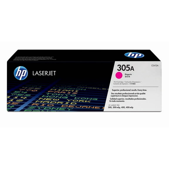 HP 305A Magenta Original LaserJet Toner Cartridge, ~2,600 pages, CE413A