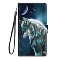 thumbnail image 1 of Funda de teléfono de cuero con tapa para Samsung Galaxy A02 A02S A12 A32 A42 A52 A72 5G, tarjetero, funda de libro con soporte, gato, perro pintado Tan Jianjun unisex, 1 of 2