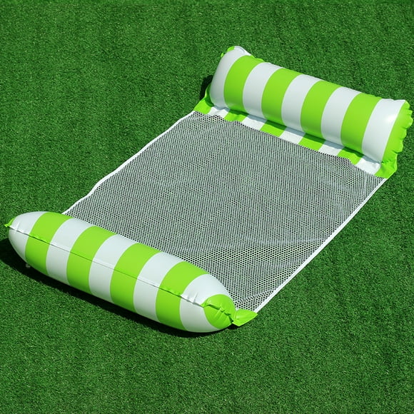 Adult Size Pool Floats, 4 in 1 Inflatable Pool Floats with Air Pump, Fun Water Toys, Like Pool Deck Chairs, Pool Hammocks, Chairs, Pool Raft, Lake Floats 120*70cm, - Green