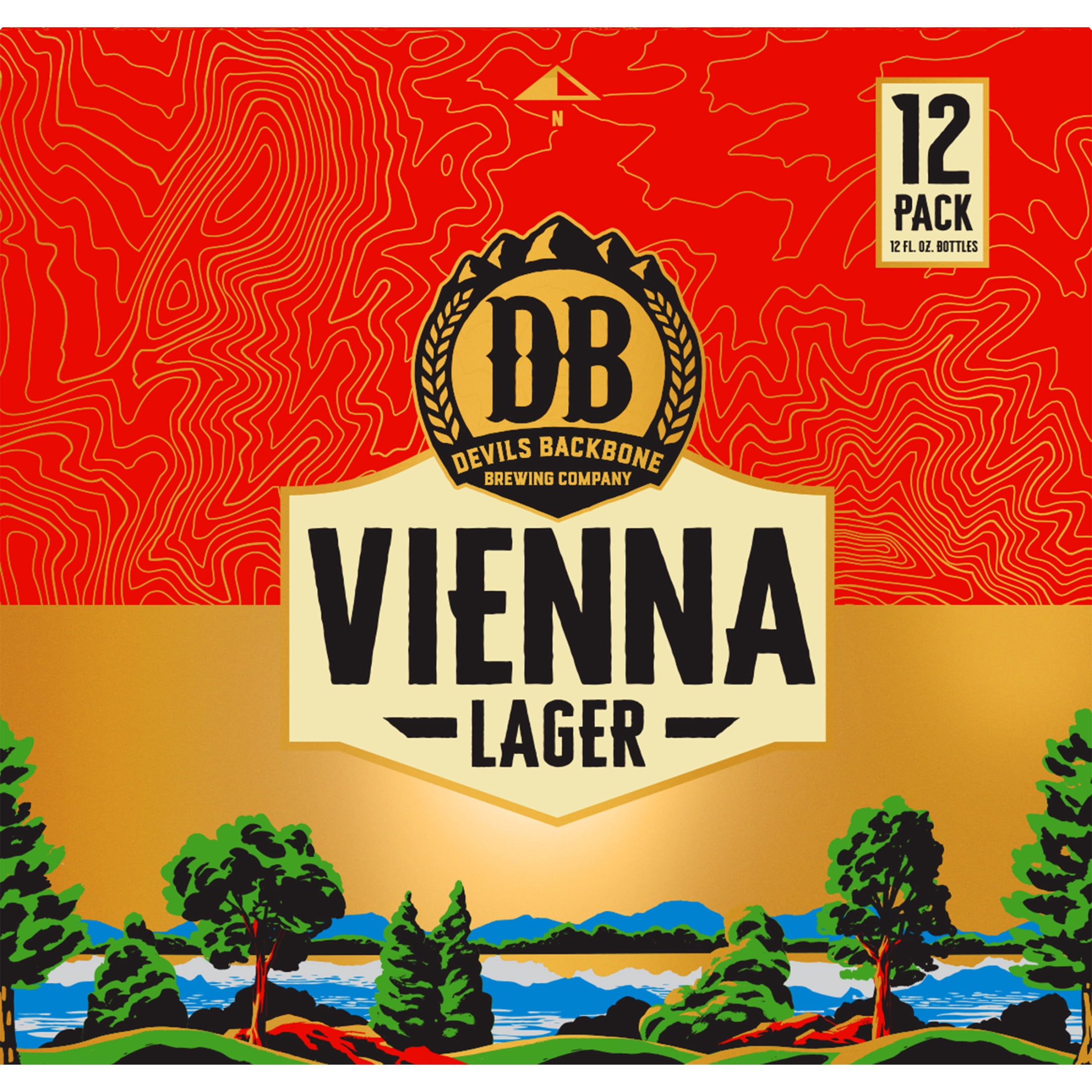 Devils Backbone  Vienna Lager Craft Beer, Vienna Lager, 12 Pack, 12 fl oz Glass Bottles, 5.2% ABV