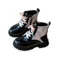 thumbnail image 6 of HCNTES Boys Girls Ankle Boots Side Zipper Outdoor Comfort Autumn Winter Boots(12.5,Black-i1), 6 of 8