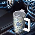 thumbnail image 6 of OBREWU Pioneer Flower Tumbler with Handle and Lid,40oz Pioneer Flower Double Wall Vacuum Insulated Tumbler,Pioneer Flower Cups Gift for Women and Men, 6 of 7
