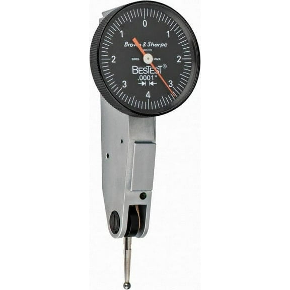 TESA Brown & Sharpe 0 to 0.008", 0.000100" Graduation, Horizontal Dial Test Indicator