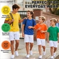 thumbnail image 4 of Brooklyn Vertical Boys Cotton Crew Neck Tagless T-Shirts, 4-Pack, 4 of 8