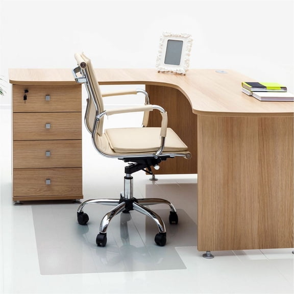 Advantagemat® Vinyl Rectangular Chair Mat for Hard Floor - 48" x 60"