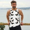 thumbnail image 6 of Rateoe Funny Chicken Pattern Sleeveless Gym Shirt Muscle Tee Breathable Workout Shirt Slim-Fit Tank Quick Dry Fit Muscle Tank Top Bodybuilding Sleeveless T Shirt-3X-Large, 6 of 7