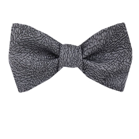Men's Gray and Silver Silk Self Tie Bowtie Tie Yourself Bow Ties