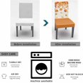 thumbnail image 4 of muroi Pumpkins Fall Dining Room Chair Covers Set of 6, Stretch Kitchen Chair Cover Protector, Thanksgiving Orange Maple Leaf Chair Slipcovers RemovableSeat Cover for Party Banquet, 4 of 7