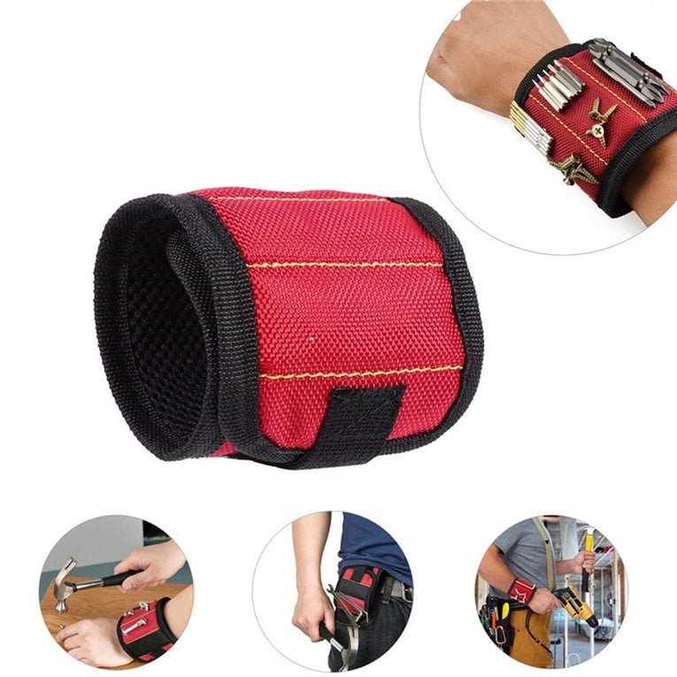 Magnetic Wristband Portable Tool Bag Magnet Electrician Wrist Tool Belt 