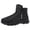 A-Black, variant on Joykidd Women's Cold Weather Ankle Boots Side Zipper Thick Fleece Non Slip Lug Sole Lightweight Warm Shoes for Everyday Winter Outdoor Wear