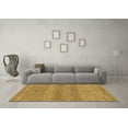 thumbnail image 3 of Ahgly Company Indoor Round Abstract Brown Modern Area Rugs, 5' Round, 3 of 4