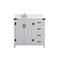 thumbnail image 3 of 36 inch bathroom Vanity in Grey with Backsplash, 3 of 8
