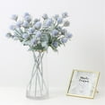 thumbnail image 4 of 6-head Artificial Eryngo Simulation Plant Decor Home Office Table Centerpiece Plastic Fake Plant  Creamy, 4 of 6