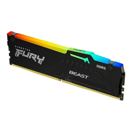 Kingston KF556C40BBAK4-128 128gb 5600mt/s Ddr5 Cl40 Dimm Mem Kit Of 4 Fury Beast Rgb Xmp