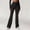 *Black, variant on ClodeEU Women's Flare Leg Yoga Pants,High Waisted Elastic Stretch Fitness Tights White,Womens Plus L