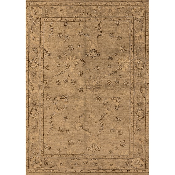 Ahgly Company Indoor Rectangle Oriental Brown Industrial Area Rugs, 8' x 10'