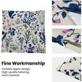 thumbnail image 6 of Summer Pillow Covers 16x16 Inch Set of 2,Navy Blue Wild Flower Plant Throw Pillows Case,Seasonal Floral Outdoor Decorative Square Linen Farmhouse Decor Cushion Covers for Home Sofa Bed Couch, 6 of 6