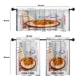 thumbnail image 4 of LALILO Kitchen Curtains and Valances Set of 3 36" Italy Window Treatment Tiers for Window Decor, 4 of 5