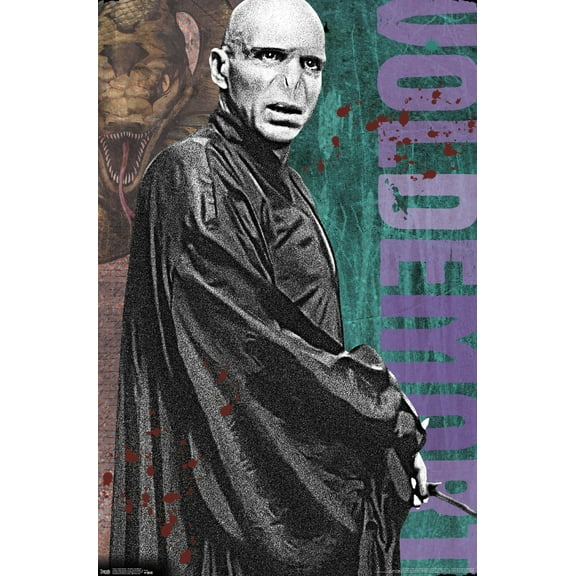 The Wizarding World: Harry Potter - Voldemort with Wand Wall Poster, 22.375" x 34"