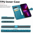 thumbnail image 4 of for iPhone 13 Pro Max (6.7 Inch) Cartoon Cute Wallet Case,Cat Dog Style Flip Phone Cover with ID Card Holder PU Leather Cases for iPhone 13 Pro Max MG Blue, 4 of 14