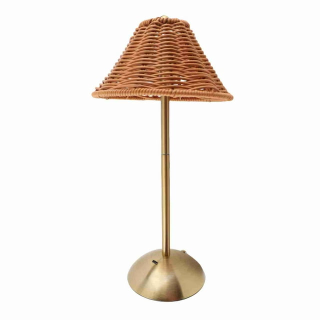 Lámpara De Mesa Inalámbrica De La Rota De Boho, Lámpara De Escritorio Recargable Compacta Ahorro De Energía 600mAh Para El Restaurante